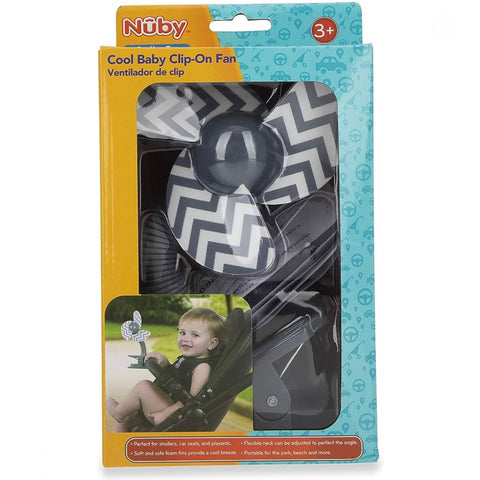 Nuby Cool Baby Stroller Clip-On Fan in Grey