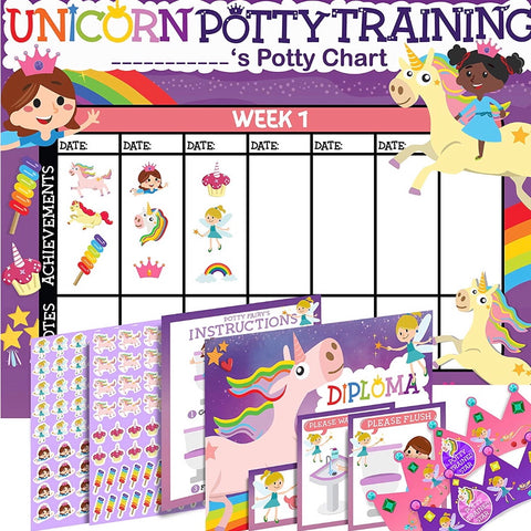 Unicorn Potty Training Chart
