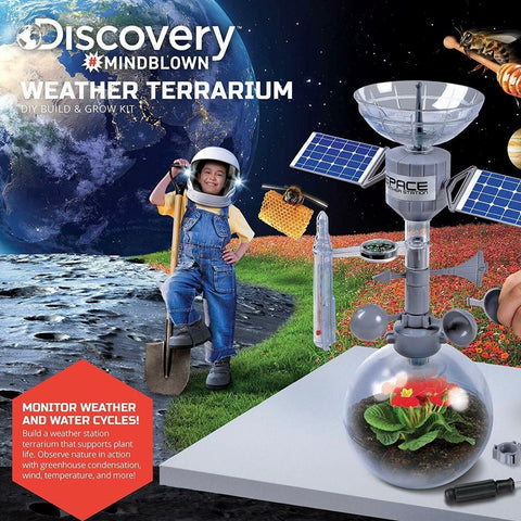 Discovery Kids Mindblown Weather Terrarium DIY Build & Grow Kit