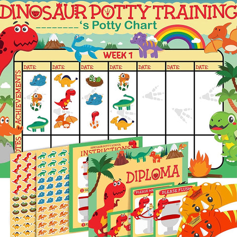Dinosaur Potty Training Chart